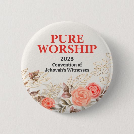 JW-Geschenke zum Thema reines Gebet 2025 Button (Vorderseite)