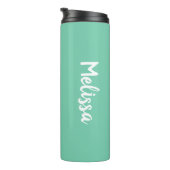 JW gibt Personalisiertes Bestes - Grün da Thermosbecher (Nach rechts gedreht)