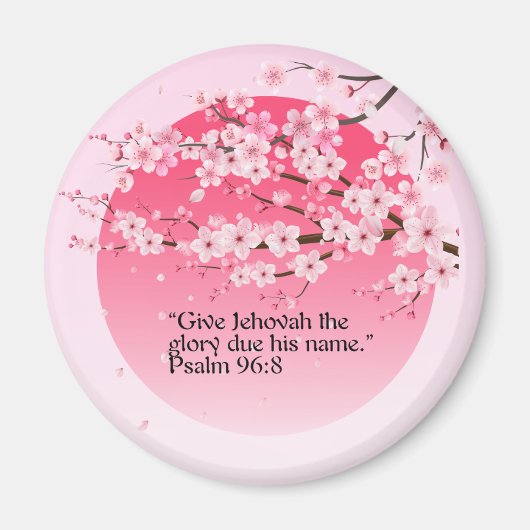 JW Gift Idea 2025 Year Text Magnet Psalm 96:8 (Vorne)