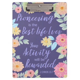 JW Gift Pioneering ist das beste Leben je Klemmbrett