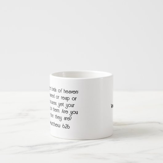 JW Gifts Mugs Personalize Observe Birds Intently Espressotasse (Vorderseite)