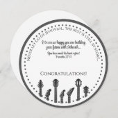 JW Glückwunsch zu Ihrer Taufkarte Feiertagskarte (Vorne/Hinten)