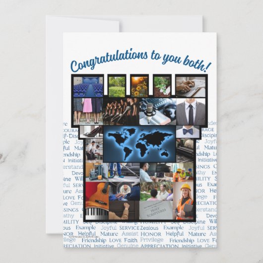 JW-Glückwünsche auf der Bethel-Akzeptanzkarte für Dankeskarte (Vorderseite)