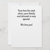 JW Happy Anniversary Card für Großeltern (Rückseite)