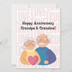 JW Happy Anniversary Card für Großeltern