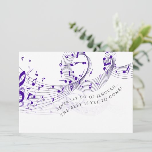 JW Herzlichen Glückwunsch zu Ihrer Taufkarte Dankeskarte (Stehend Vorderseite)