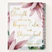 JW-Jahr 2021 - Ruhe Behalten und Vertrauen anzeige Notizblock (Rückseite)