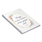 JW-Jahr 2026 Matthew 5:3 mit Rose Notizblock (Rechte Seite)