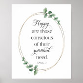 JW-Jahr 2026 Matthew 5:3 Poster (Vorne)