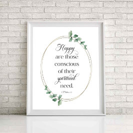 JW-Jahr 2026 Matthew 5:3 Poster