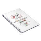 JW Jahr 2026 Text Matthew 5:3 mit Frühlingsblumen Notizblock (Rechte Seite)