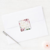 JW-Jahr-Text 2021 - Ruhe und Vertrauensbereich Beh Quadratischer Aufkleber (Umschlag)