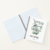 JW-Jahr-Text 2025 mit Eukalyptus Notizblock (Innenseite)