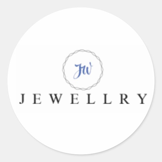 JW Jewellry Sticker(s) Runder Aufkleber (Vorderseite)