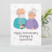 JW-Jubiläumskarte für Großeltern (Stehend Vorderseite)