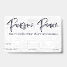 JW Keepake Convention Abzeichen Card | geflockt