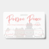 JW Keepake Convention Abzeichen Card | Katzen Ausweis (Rückseite)