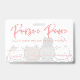 JW Keepake Convention Abzeichen Card | Katzen Ausweis