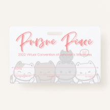 JW Keepake Convention Abzeichen Card | Katzen