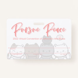 JW Keepake Convention Abzeichen Card | Katzen Ausweis