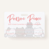 JW Keepake Convention Abzeichen Card | Katzen Ausweis (Rückseite)