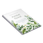 JW-Konvention 2022 - grüne weiße Blume Postkarte Notizblock (Rechte Seite)