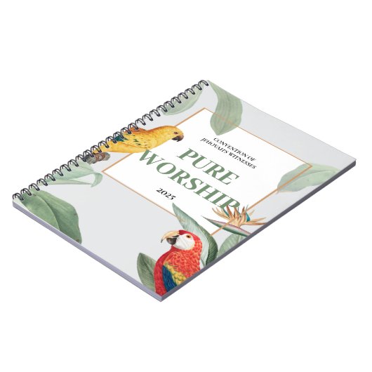 JW-Konvention aus dem Jahr 2025: tropisches Design Notizblock (Linke Seite)