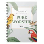 JW-Konvention aus dem Jahr 2025: tropisches Design Notizblock (Vorderseite)