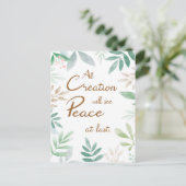 JW-Konvention von 2022 - Endlich Frieden Postkarte (Stehend Vorderseite)