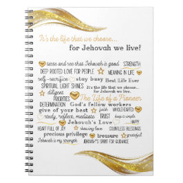 JW Life a Pioneer Notebook for Sisters Notizblock