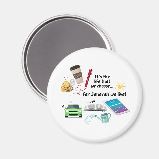 JW Magnet für Pioniere! (Vorderseite/Rückseite)