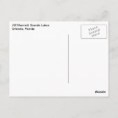 JW Marriott Grande Seen Orlando Florida Postkarte (Rückseite)