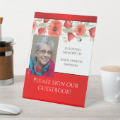 JW Memorial Funeral Service Gästebuchsignatur Sockelschild (In SItu)