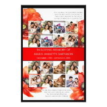 JW Memorial Funeral Service Poster Print