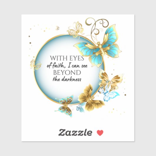 JW mit den Augen des Glaubens Vinyl Sticker (Blatt)