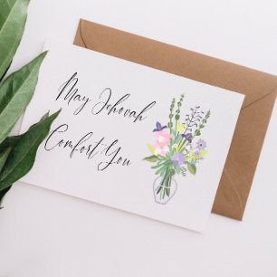  JW Mitgefühl Möge Jehova Euch trösten  Karte