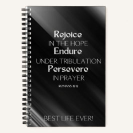 JW Notebook for Brothers - REJOICE ENDURE PERSEVER Notizblock