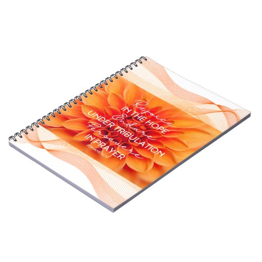 JW-Notebook-Römer 12:12 Freuen Endure Perstrong Notizblock (Linke Seite)