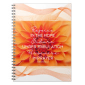 JW-Notebook-Römer 12:12 Freuen Endure Perstrong Notizblock (Vorderseite)