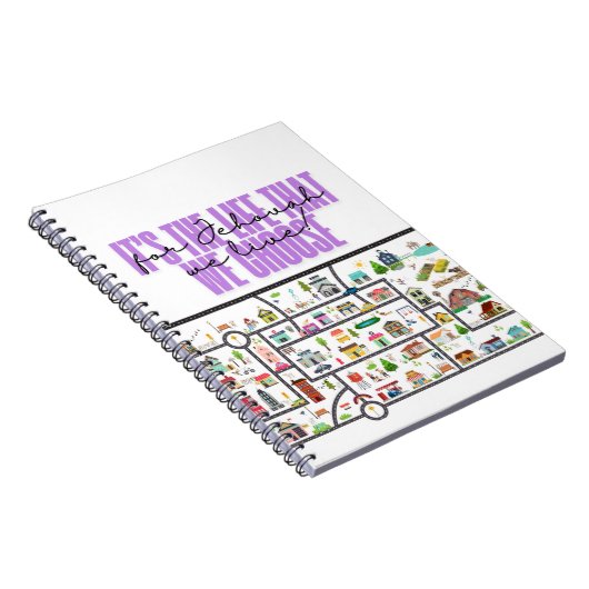 JW-Notebook "Town Territory" - Geschenk für Pionie Notizblock (Rechte Seite)