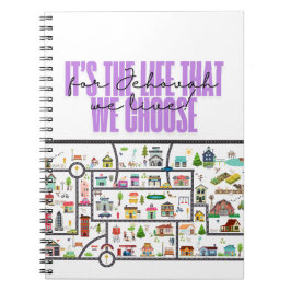 JW-Notebook "Town Territory" - Geschenk für Pionie Notizblock