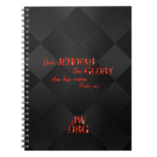 JW Notepad für Brüder in Rot/Schwarz Notizblock