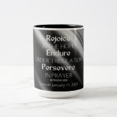 JW Personalisierte Taufe Keepake-Geschenk für Brüd Zweifarbige Tasse (Mittel)