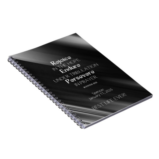 JW Personalisierte Taufe Keepake Geschenkpapier Notizblock (Rechte Seite)