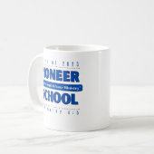 JW Personalizable Pioneer School 2023 & 2 Tim 4:5 Kaffeetasse (Vorderseite Links)