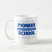 JW Personalizable Pioneer School 2023 & 2 Tim 4:5 Kaffeetasse (Links)
