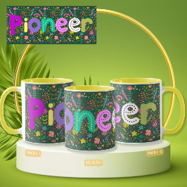 JW Pioneer Floral Wrap rund um die Sticker-Tasse Tasse