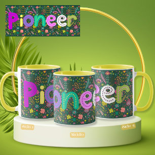 JW Pioneer Floral Wrap rund um die Sticker-Tasse Tasse
