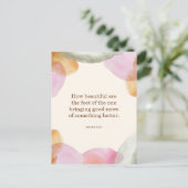 JW Pioneer Gift, Isaiah 52:7 | JW Postcard Postkarte (Stehend Vorderseite)