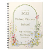 JW-Pionierschule 2022 - Blumenrahmen Notizblock (Vorderseite)